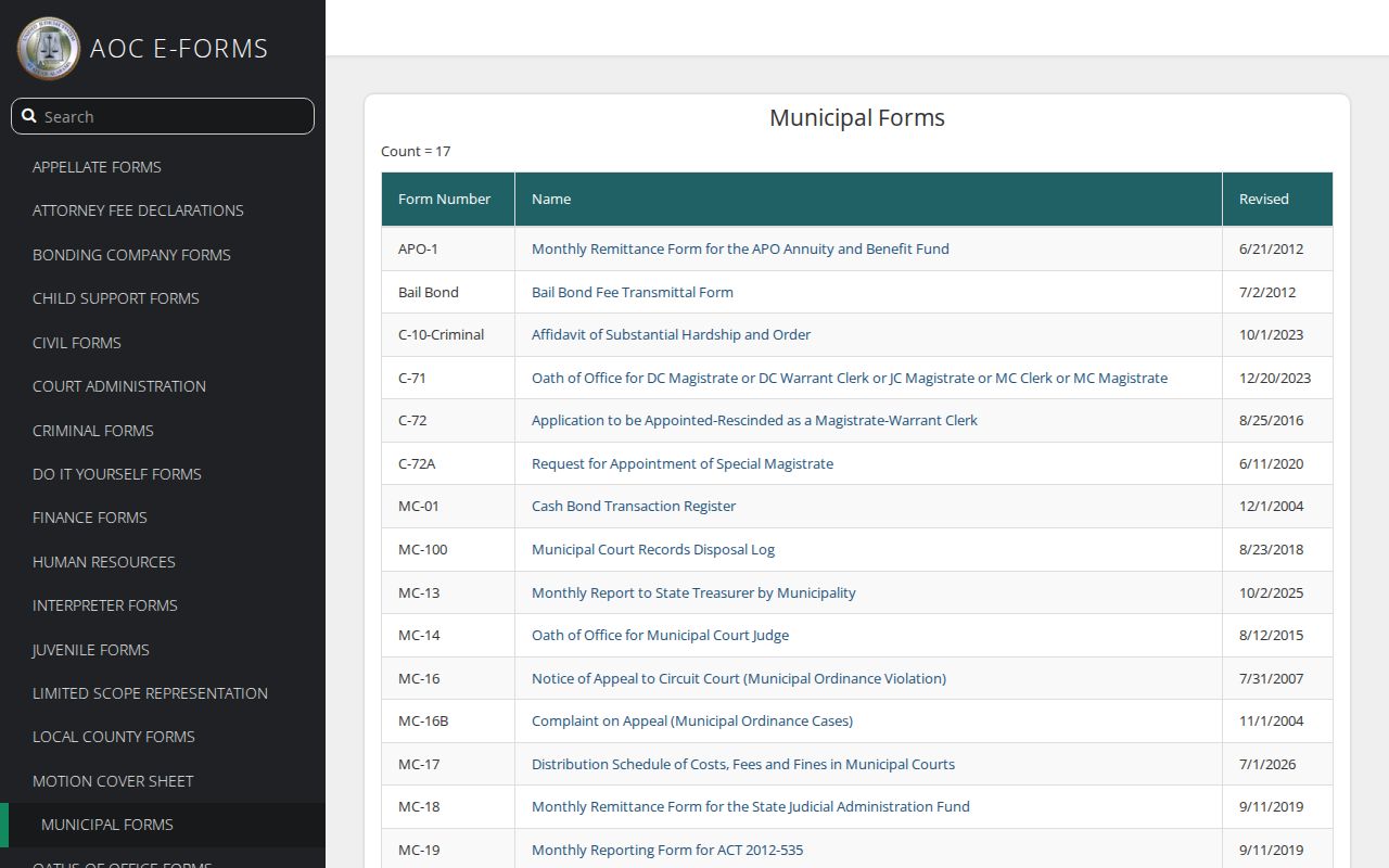 Albertville court records municipal appeal form source