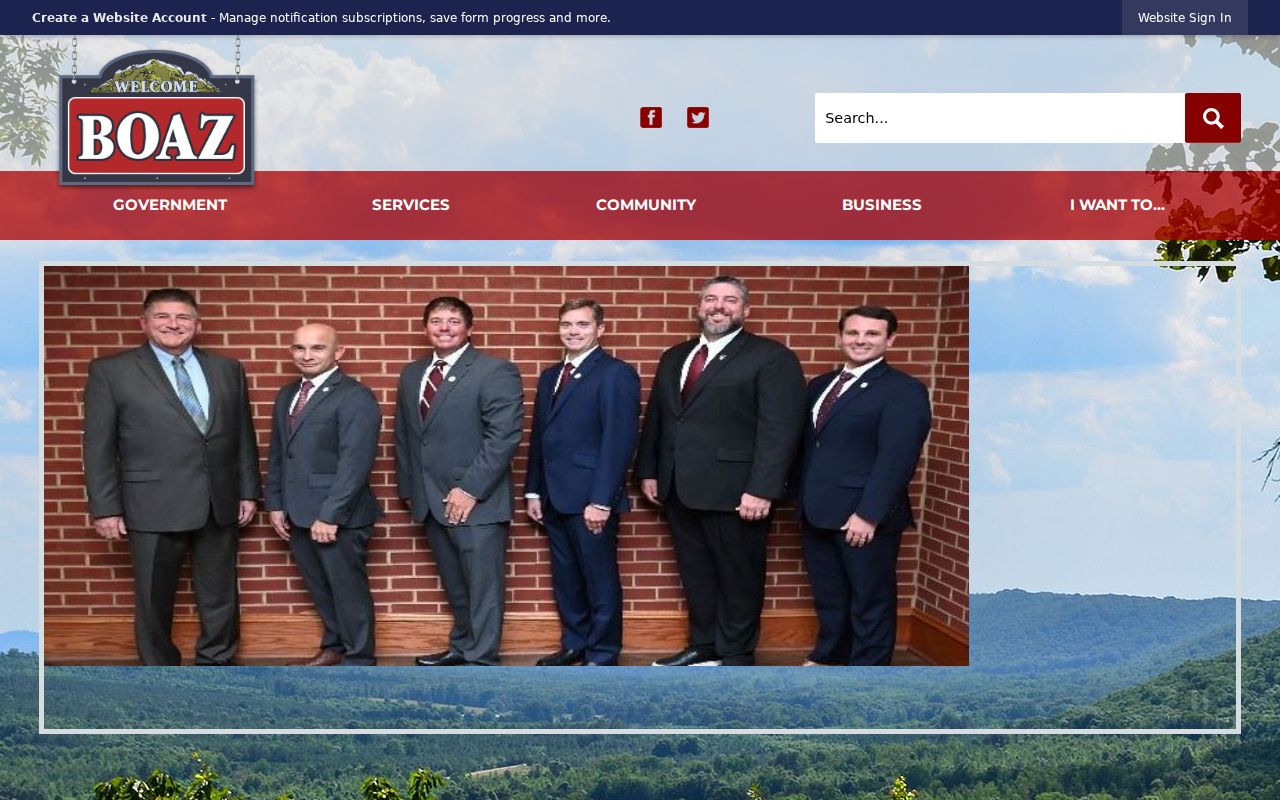 Boaz court records source on the city homepage