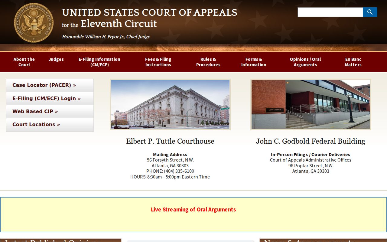 Grant court records Eleventh Circuit source